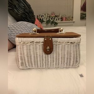 Vintage Simon Mister Ernest Wicker Basket Handbag